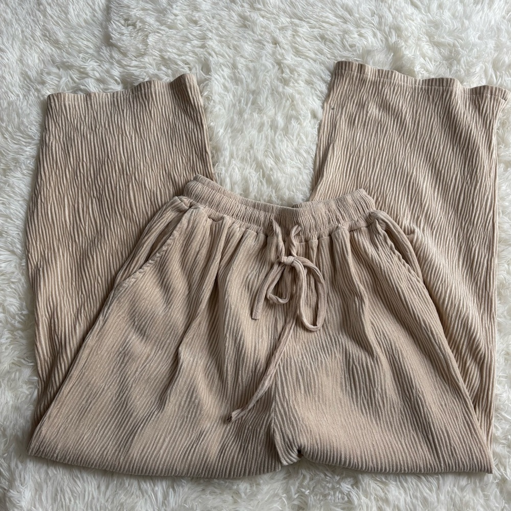 Oak & Fort Velvet Pleated Pant